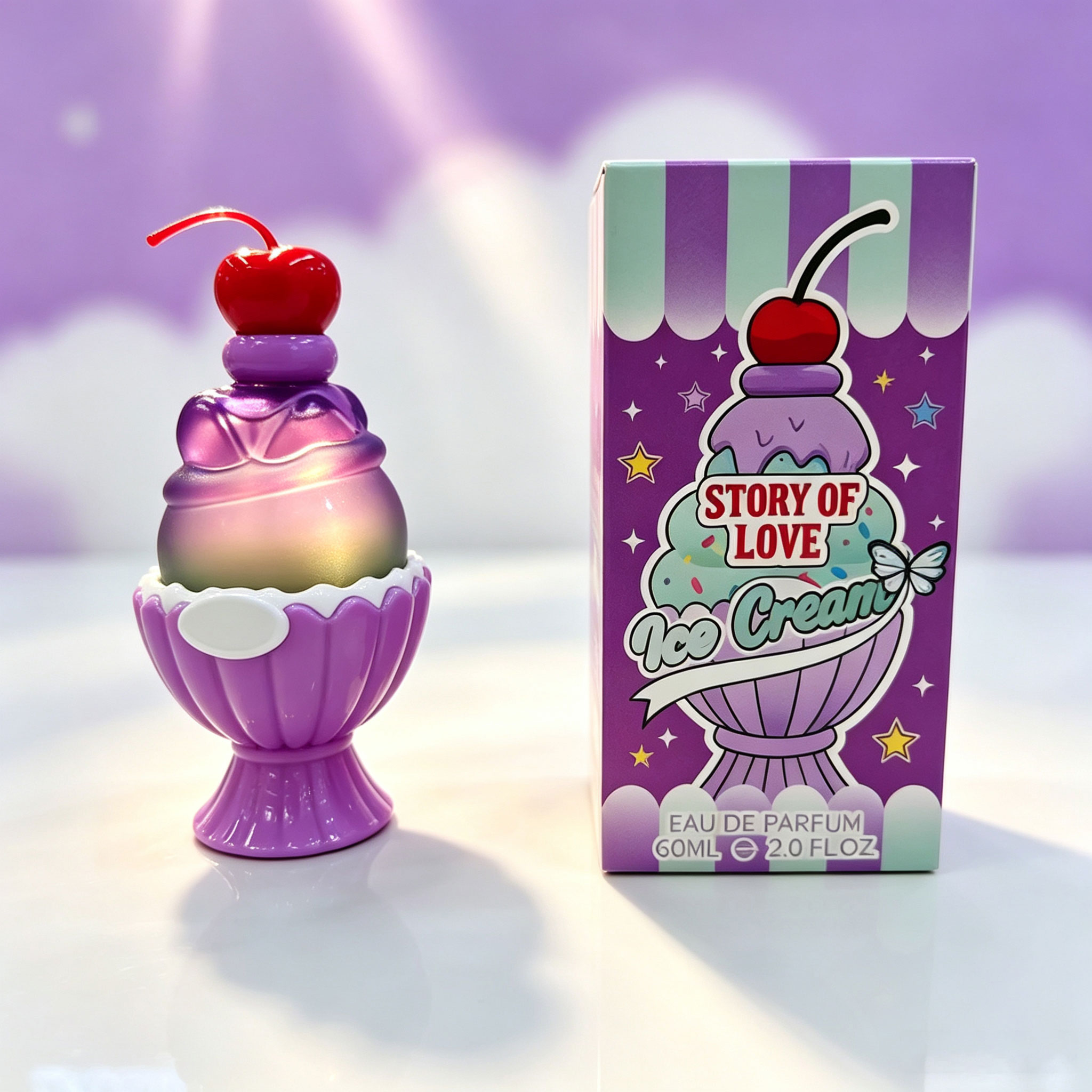 Perfume Fragrance For Women - Cute Ice Cream Shaped Eau De