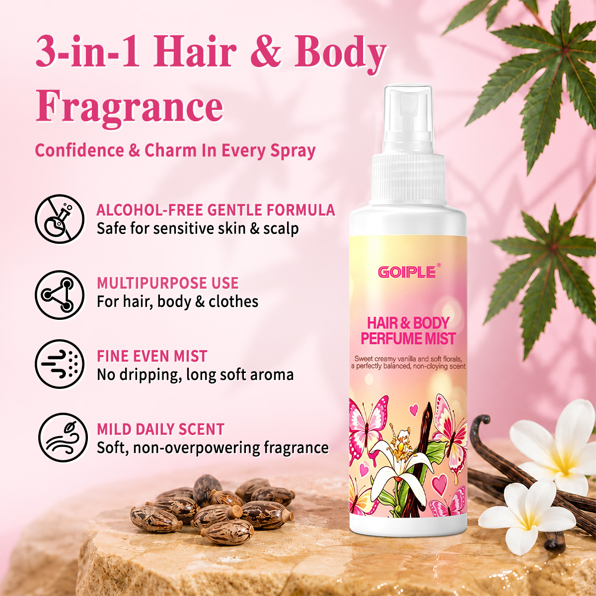Hair & Body Perfume Mist Body  - Perfume Fragrance Hair Spray 评论和价格