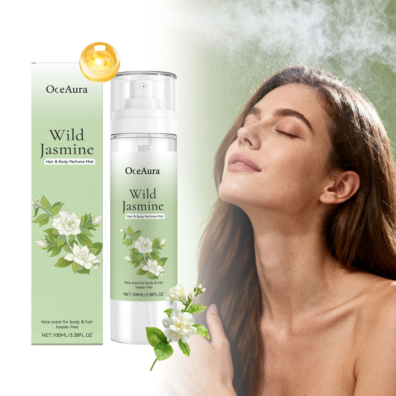 OceAura Body Hair Perfume Spra - Perfume Fragrance Hair Spray 评论和价格